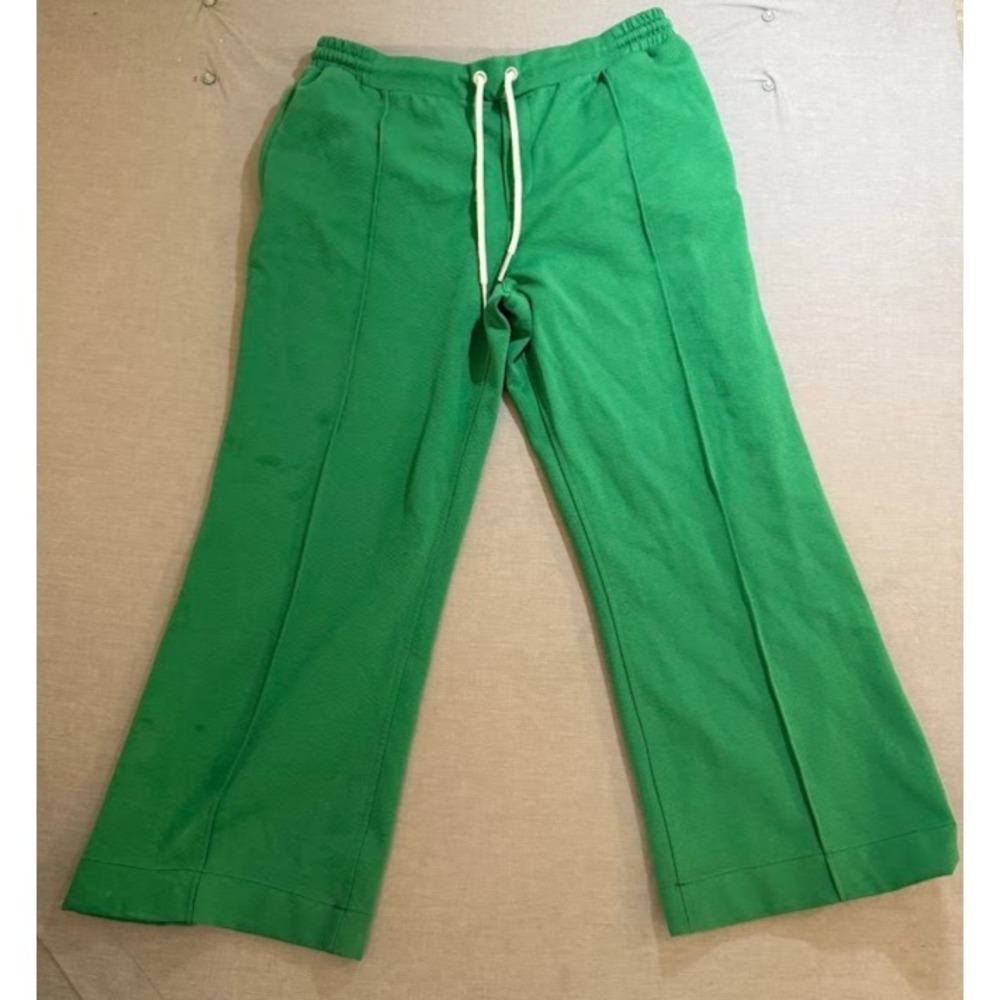 Puma AMI Pants Adult Forever Better XL Green Logo Drawstring Sweat Pants 36x29.
